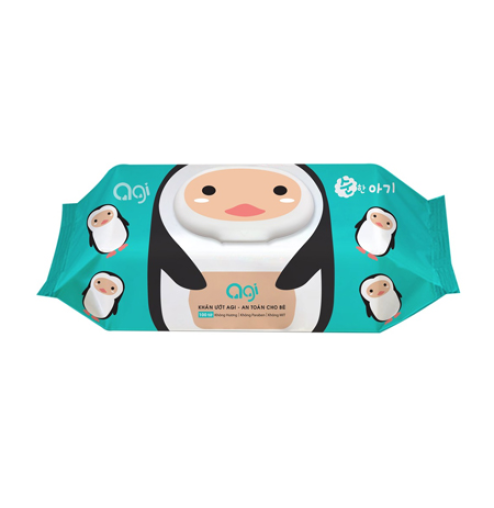 Khăn ướt Agi 100 tờ - chim cánh cụt