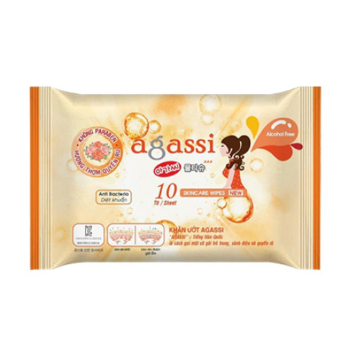 Khăn ướt Agassi 20 tờ cam