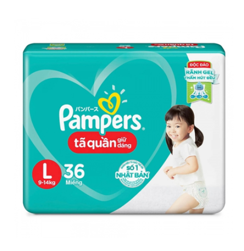 Tã quần pampers L 36 miếng