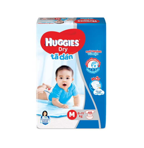 Tã dán Huggies M 48 miếng