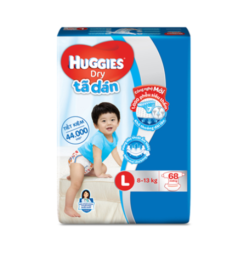 Tã dán Huggies L 68 miếng