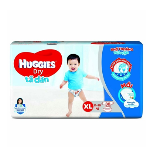 Tã dán Huggies XL 38 miếng