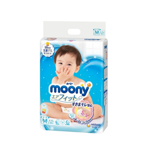 Tã dán Moony M 64 miếng