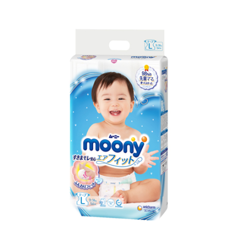Tã dán Moony L 54 miếng