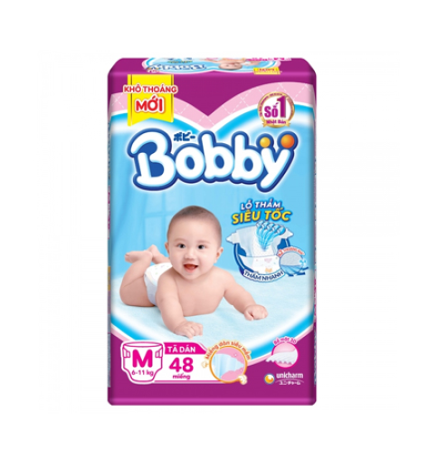 Tã dán Bobby M 48 miếng