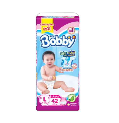 Tã dán Bobby L 42 miếng