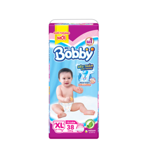 Tã dán Bobby XL 38 miếng