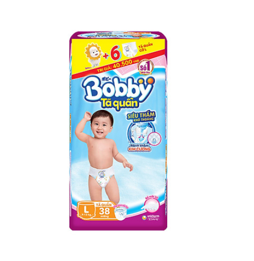 Tã quần Bobby L 38 miếng