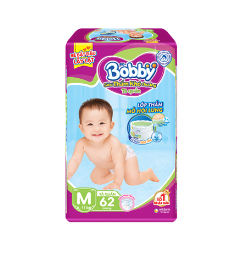 Tã quần Bobby M 62 miếng