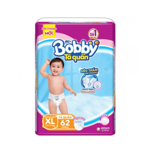 Tã quần Bobby XL 62 miếng