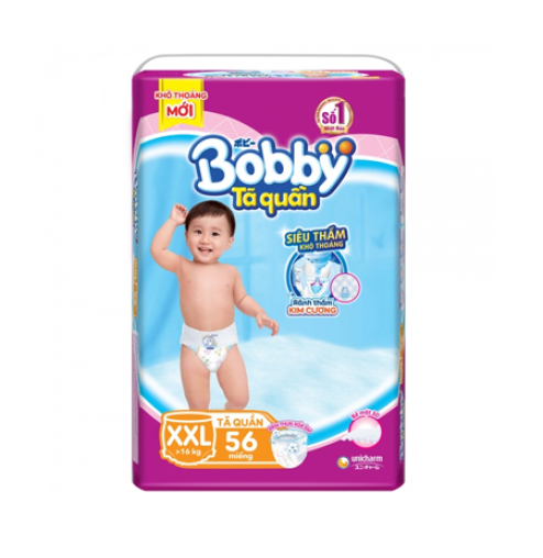 Tã quần Bobby XXL 56 miếng