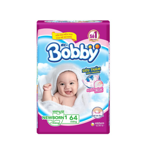 Miếng lót Bobby NB1 64 miếng