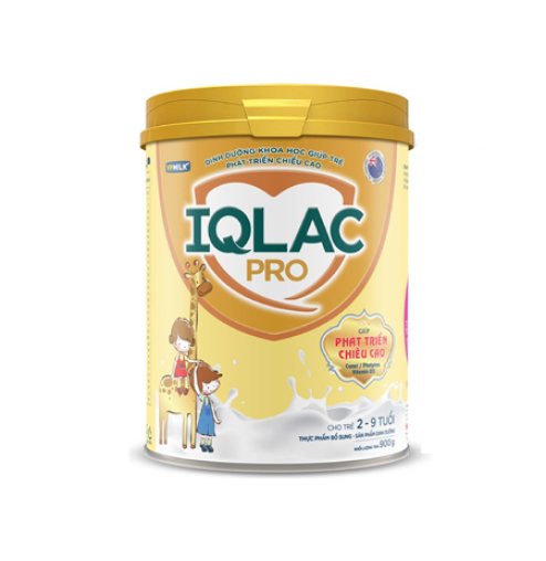 Sữa bột IQlac Pro Phát triển chiều cao 400g (1-9 tuổi)