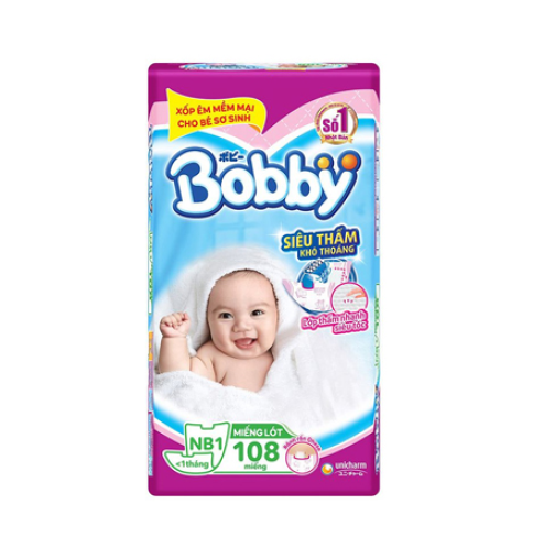 Miếng lót Bobby NB1 108 miếng