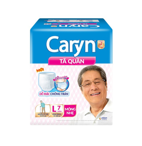 Tã quần Caryn Loại Mỏng Nhẹ L 28 miếng