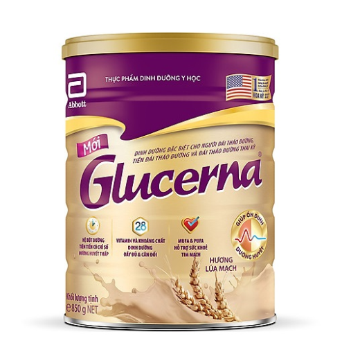 Sữa bột Glucerna Hương lúa mạch 850g