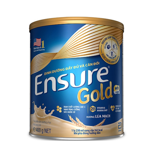 Sữa bột Ensure Gold hương lúa mạch 400g
