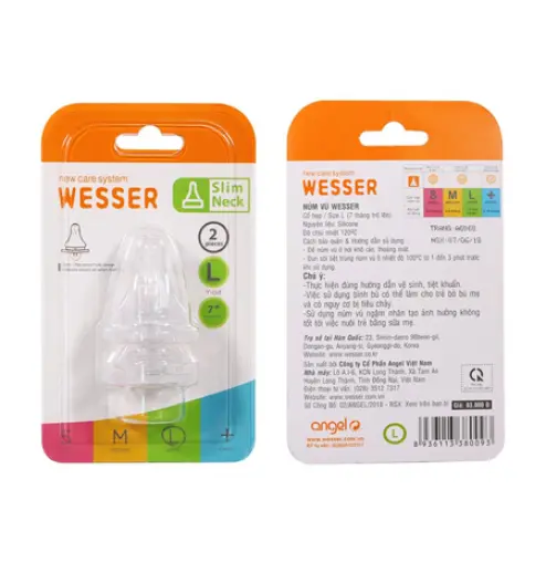 Núm Vú Cổ Hẹp Wesser Size L - cặp