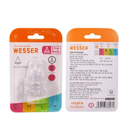 Núm Vú Cổ Hẹp Wesser Size M - cặp