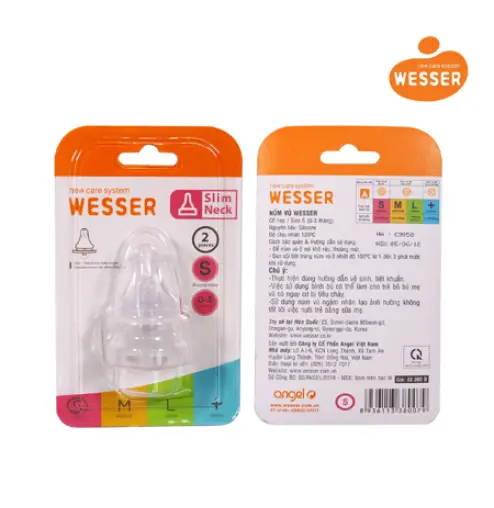 Núm Vú Cổ Hẹp Wesser Size S - cặp