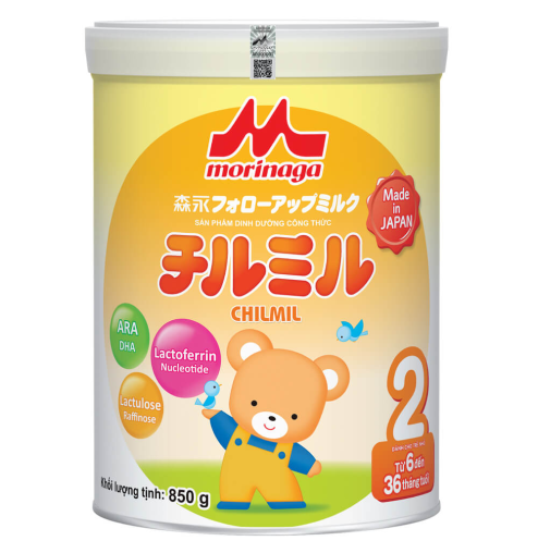 Sữa Morinaga Chimil số 2 850g (6 - 36 tháng)