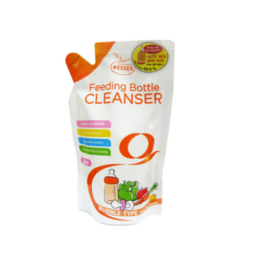 Nước rửa bình sữa Wesser 500ml túi