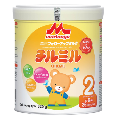 Sữa Morinaga Chimil số 2 320g (6 - 36 tháng)