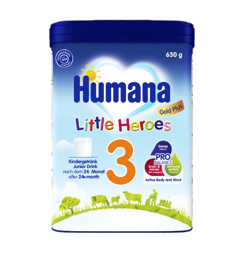 Sữa bột Humana Gold Plus 3 650g (Từ 2 tuổi)